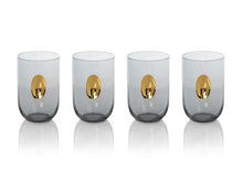 Load image into Gallery viewer, Aperitivo Tumbler with Gold Accent - Set of 4
