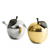 Load image into Gallery viewer, Apple Honey Pot with spoon
