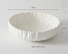 Load image into Gallery viewer, Mascali White XL Shallow Bowl
