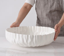 Load image into Gallery viewer, Mascali White XL Shallow Bowl

