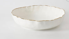 Load image into Gallery viewer, Portofino Gold Rim XL Shallow Bowl
