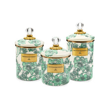 Load image into Gallery viewer, Emerald English Garden Canister Medium
