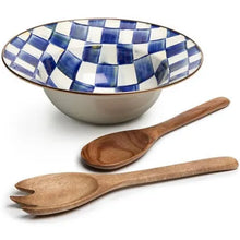 Load image into Gallery viewer, Royal Check Salad Serving Set
