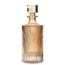 Load image into Gallery viewer, Vertical Optic Amber Decanter
