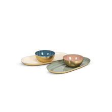 Load image into Gallery viewer, Sage Green Small Oval Enamel Tray
