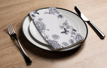 Load image into Gallery viewer, Dragonfly Toile Black - Printed Guest Towel
