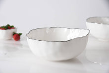 Load image into Gallery viewer, Portofino Silver Rim Medium Bowl
