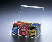 Load image into Gallery viewer, Lucite tea Box - 6 compartment
