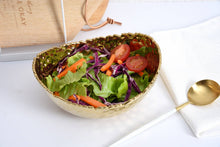 Load image into Gallery viewer, Gold Medium Oval Bowl
