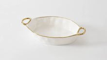 Load image into Gallery viewer, Golden Handles Oval Baking Dish
