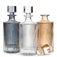 Load image into Gallery viewer, Vertical Optic Amber Decanter
