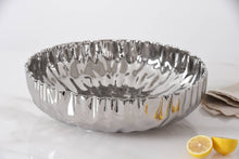 Load image into Gallery viewer, Mascali Silver Extra Large Shallow Bowl
