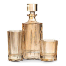 Load image into Gallery viewer, Vertical Optic Amber Decanter

