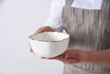 Load image into Gallery viewer, Portofino Silver Rim Snack Bowl
