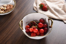 Load image into Gallery viewer, Golden Handles Snack Bowl
