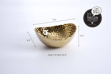 Load image into Gallery viewer, Gold Medium Oval Bowl

