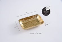 Load image into Gallery viewer, Gold Rectangular 7" Dish
